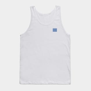 Blue Rectangle Tank Top